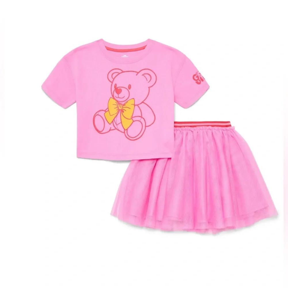 Way To Celebrate Toddler Girls Valentine’s Day Pink Top & Tutu Skirt‎ Set 3T